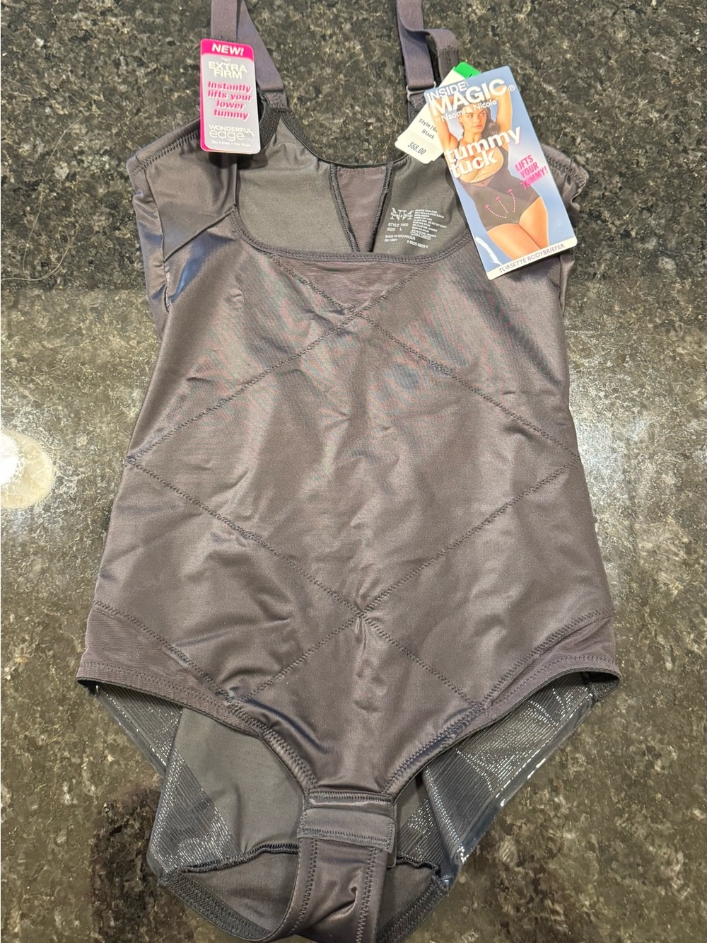 Magic Bodywear Black Tummy Control Shaping Bodysuit